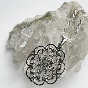 Sterling Silver Filigree Pendant